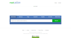 Desktop Screenshot of medilexicon.com